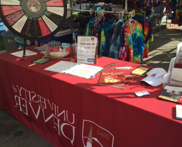 DU table at Denver PrideFest